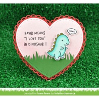 Lawn Fawn Cuts Outside in Stitched Heart Stackables Dies LF1563