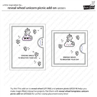 Lawn Fawn Cuts Reveal Wheel Unicorn Picnic Add-On LF2321