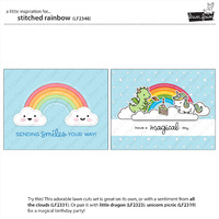Lawn Fawn Cuts Stitched Rainbow LF2348