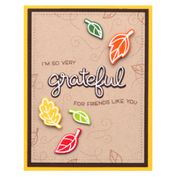 Lawn Fawn Stamps Scripty Autumn Sentiments LF2662