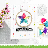 Lawn Fawn - Lawn Cuts - Embroidery Hoop Star Add-on Die - LF3141