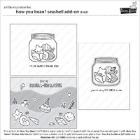 Lawn Fawn - How You Bean? Seashell Add-on Stamp and Die Bundle
