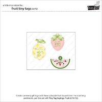 Lawn Fawn - Tiny Tag Sayings: Fruit Dies Stamp and Die Bundle