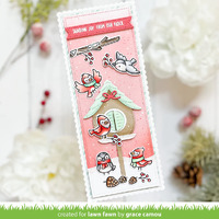 Lawn Fawn - Winter Birds Stamp and Die Bundle