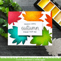 Lawn Fawn - Lawn Cuts - Outside In Stitched Maple Leaf - LF3248