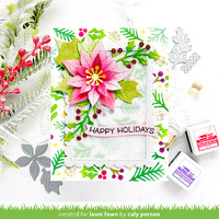 Lawn Fawn - Lawn Clippings - Winter Sprigs Background Stencils - LF3265