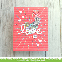 Lawn Fawn - Lawn Cuts - Radiant Heart  Backdrop Dies - LF3320
