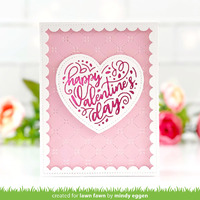 Lawn Fawn - Hot Foil - Happy Valentine’s Day Hot Foil Plate - LF3321