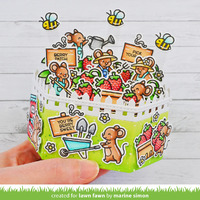 Lawn Fawn - Lawn Cuts - Platform Pop-Up Picket Fence Wrap Around Dies - LF3372