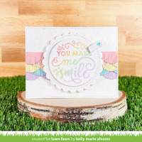 Lawn Fawn - Stamps - Give it a Whirl Messages: Friends - LF3421