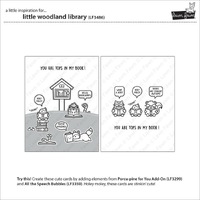 Lawn Fawn - Stamps - Little Woodland Library - LF3486