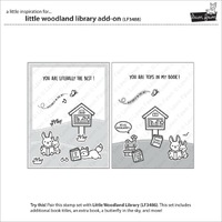 Lawn Fawn - Little Woodland Library Add-On - Stamp and Die Bundle