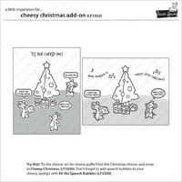 Lawn Fawn - Cheesy Christmas Add-On - Stamp and Die Bundle