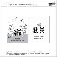 Lawn Fawn - Stamps - Henry’s Build a Sentiment: Love - LF3605