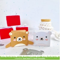 Lawn Fawn - Lawn Cuts - Tiny Gift BoxPanda and Bear Add-On Dies - LF3614