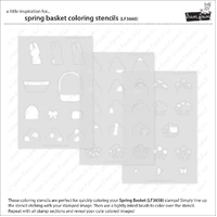 Lawn Fawn - Spring Basket - Stamp and Die and Colouring Stencil Bundle