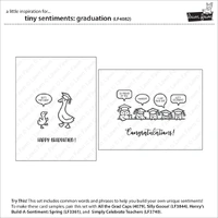 Lawn Fawn - Tiny Sentiments: Graduation - Stamp and Die Bundle