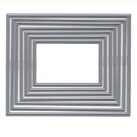 Scrap Dragon Straight Nesting Dies Bundle Circle Square Rectangle Oval