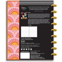 Happy Planner - Disc Bound Notebook - Dotted Lined Paper - Retro Sunset