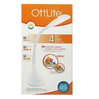 OttLite  Creative Curves with USB LED Desk Lamp