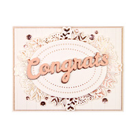 Spellbinders Die D-Lites Bold Type Congrats S3-394