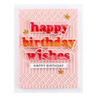 Spellbinders Die Happy Birthday Wishes Etched Dies S3-514