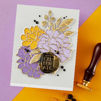 Spellbinders Die Peony Celebration Etched Dies S4-1333