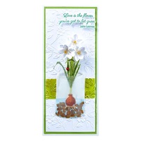 Spellbinders Die Paperwhites and Glass Vase Etched Dies S4-1364