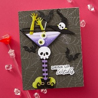 Spellbinders Die Boos! Cocktails Etched Dies S4-1381