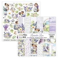 Lavender Love Paper Pad - 12" x 12" (12 Sheets) By Scrap Boys