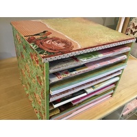 Scrapbooking 12x12 Paper Storage Rack Unit