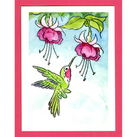 Stampendous Hummingbird Hello Perfectly Clear Stamp Set SSC2007
