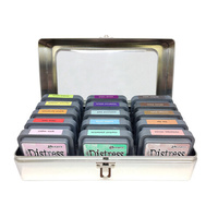 Tim Holtz Distress Oxide Ink Pad Storage Tin 3 Pack Holds 45 Ink Pads