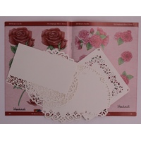 Doodey 6 Luxury Cardlayers + Decoupage Sheets 3D Roses ZV80658