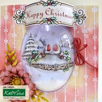 10 Snow Globe 6x6 Card Kit 300gsm Oval Dome