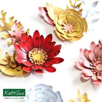 Katy Sue Chrome Effects - Die Cut Flowers & Leaves