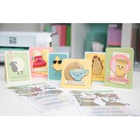 Sizzix Thinlits Die Set 4PK w/3PK Stamps - Crazy Characters #1  by Pete Hughes 666101