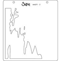 Sizzix Layered Stencils 4PK Painted
