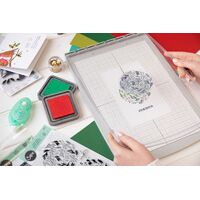 Sizzix Layered Clear Stamps Set 4PK Leafy Ornament