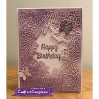 Crafter's Companion Cut and Emboss Folder 4.25 x 5.5 Botanical Garden