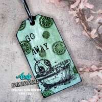 Creative Expressions Andy Skinner Wash Your Worries Away 4.2 in x 3.8 in Pre-Cut Rubber Stamp