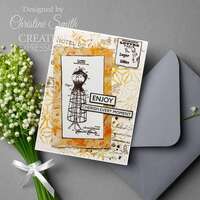 Creative Expressions French Fabric Tags by Taylor Made Journals - 6in x 8in Clear Stamp - CEC1092