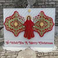 Creative Expressions Sue Wilson Dies Festive Christmas Angel 2024 -  CED3275