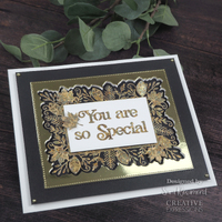 Creative Expressions Sue Wilson Frames and Tags Leafy Rectangle Craft Die