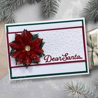 Creative Expressions Jamie Rodgers Holiday Rippled Poinsettia Craft Die