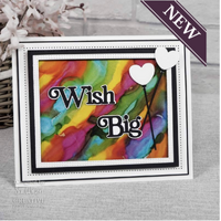 Sue Wilson Noble Shadowed Sentiments Collection Die Wish Big CEDNE010