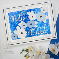 Sue Wilson Noble Shadowed Sentiments Collection Hello Friend CEDNE012