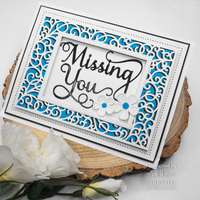 Sue Wilson Noble Shadowed Sentiments Collection Missing You CEDNE013