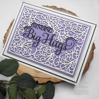 Sue Wilson Noble Shadowed Sentiments Collection Sending Big Hugs CEDNE014