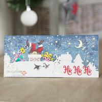 Paper Cuts Collection Die Double Edger Look Out Santa's About CEDPC1185